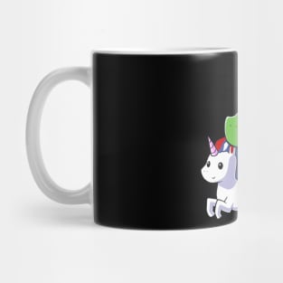 Dinosaur T-Rex Dinosaur Unicorn 4th of July American Flag Mug